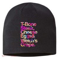 T Bone Steak Cheese Eggs WelchS Grape Sustainable Beanie
