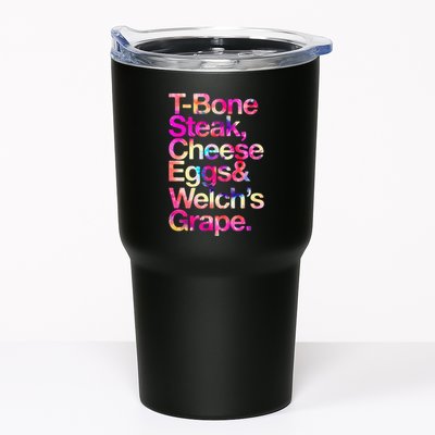 T Bone Steak Cheese Eggs WelchS Grape Tumbler