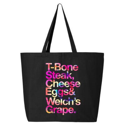 T Bone Steak Cheese Eggs WelchS Grape 25L Jumbo Tote