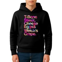 T Bone Steak Cheese Eggs WelchS Grape Kids Hoodie