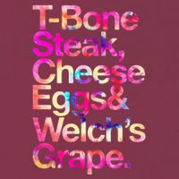 T Bone Steak Cheese Eggs WelchS Grape 16oz Travel Tumbler