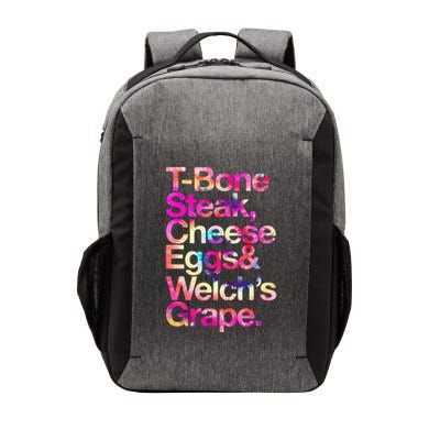 T Bone Steak Cheese Eggs WelchS Grape Vector Backpack