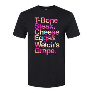 T Bone Steak Cheese Eggs WelchS Grape Softstyle CVC T-Shirt