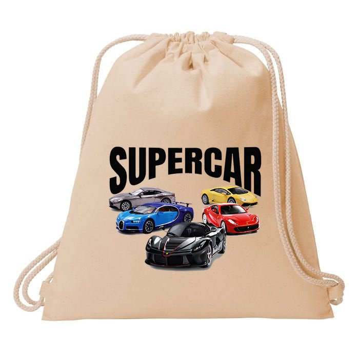 The Best Supercar Racing Fan On The Planet Drawstring Bag