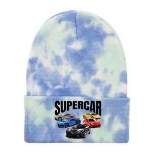 The Best Supercar Racing Fan On The Planet Tie Dye 12in Knit Beanie