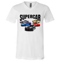 The Best Supercar Racing Fan On The Planet V-Neck T-Shirt