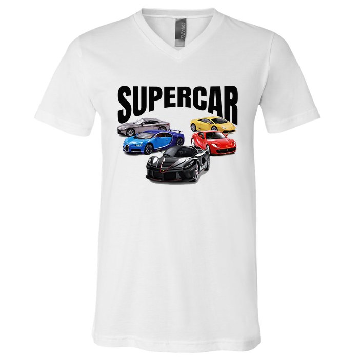 The Best Supercar Racing Fan On The Planet V-Neck T-Shirt