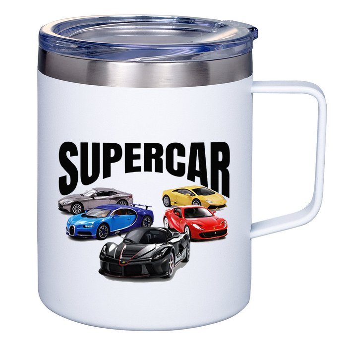 The Best Supercar Racing Fan On The Planet 12oz Stainless Steel Coffee Mug