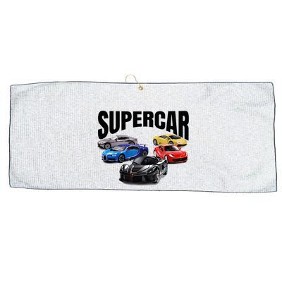The Best Supercar Racing Fan On The Planet Large Microfiber Waffle Golf Towel