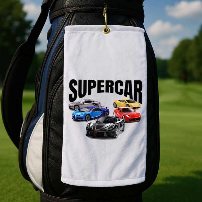 The Best Supercar Racing Fan On The Planet Golf Towel