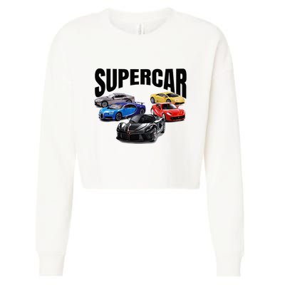 The Best Supercar Racing Fan On The Planet Cropped Pullover Crew