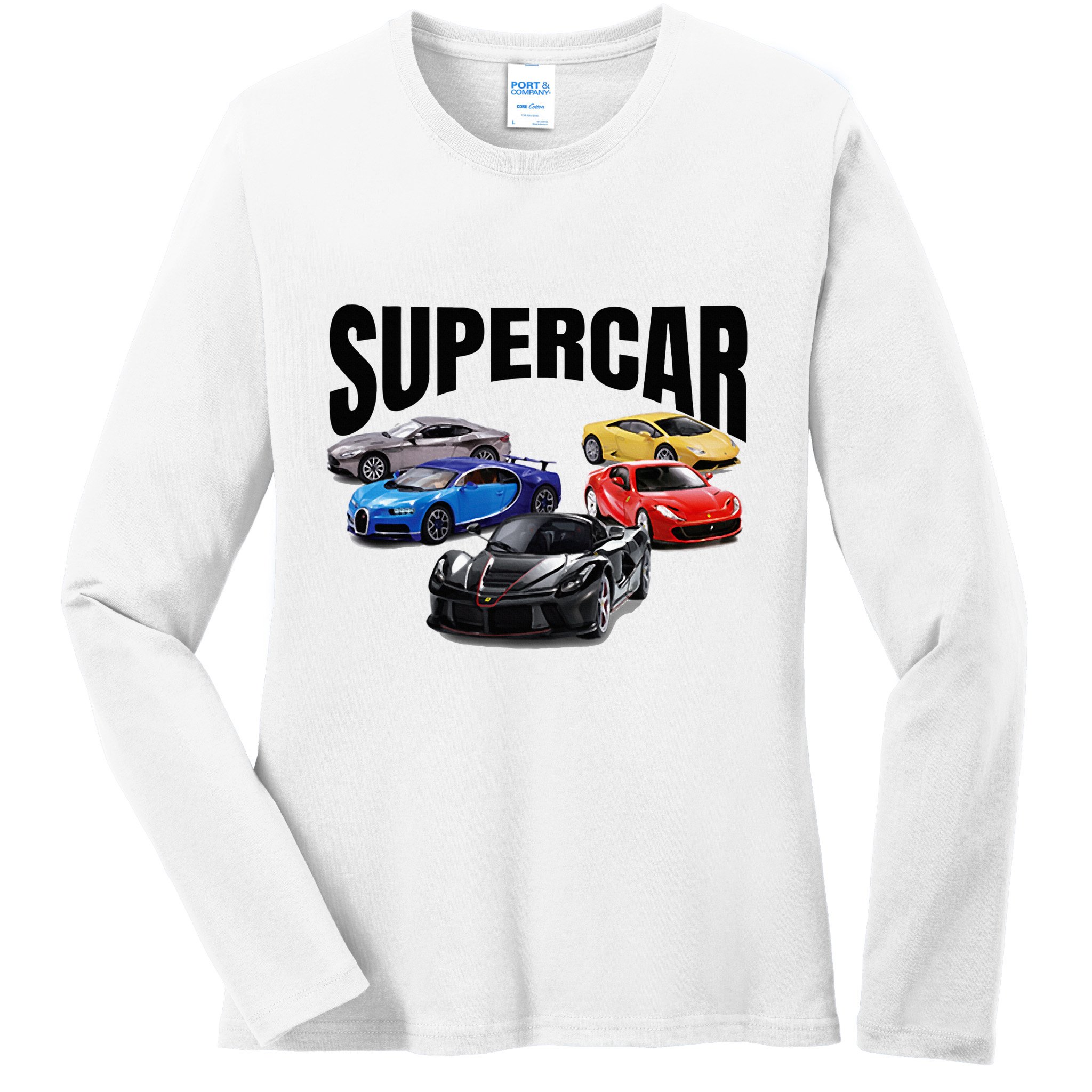 The Best Supercar Racing Fan On The Planet Ladies Long Sleeve Shirt