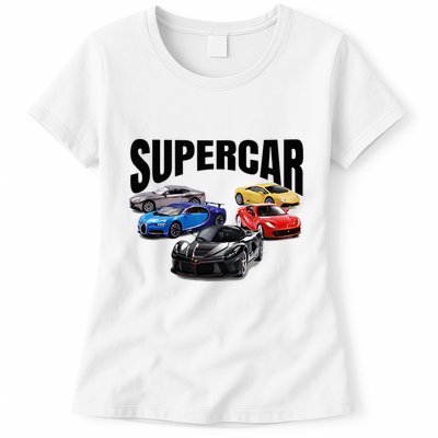 The Best Supercar Racing Fan On The Planet Womens T-Shirt