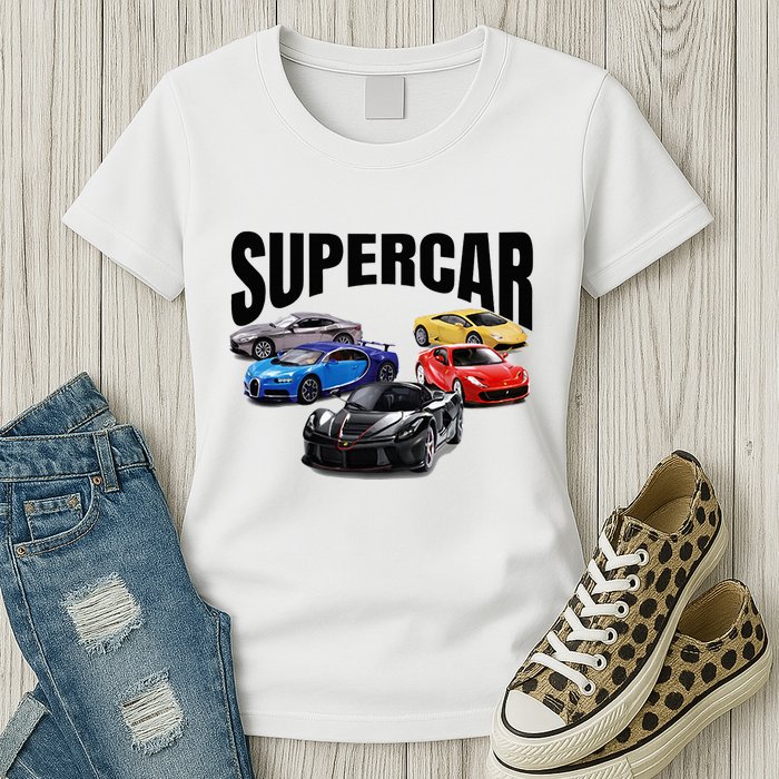 The Best Supercar Racing Fan On The Planet Womens T-Shirt