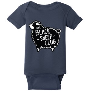 The Black Sheepp Club Squad Funny Sarcastic Tee Baby Bodysuit