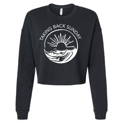 Taking Back Sunday Ice Creamm Sundaee Cropped Pullover Crew