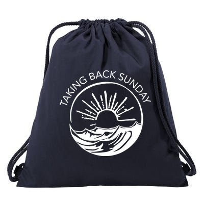 Taking Back Sunday Ice Creamm Sundaee Drawstring Bag