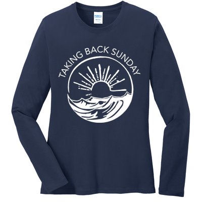 Taking Back Sunday Ice Creamm Sundaee Ladies Long Sleeve Shirt