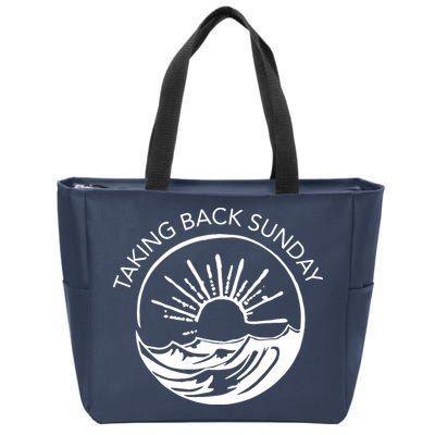 Taking Back Sunday Ice Creamm Sundaee Zip Tote Bag