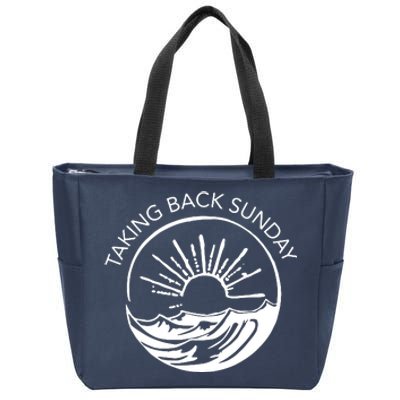 Taking Back Sunday Ice Creamm Sundaee Zip Tote Bag