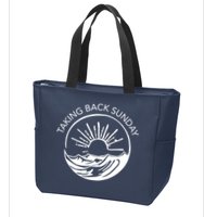 Taking Back Sunday Ice Creamm Sundaee Zip Tote Bag