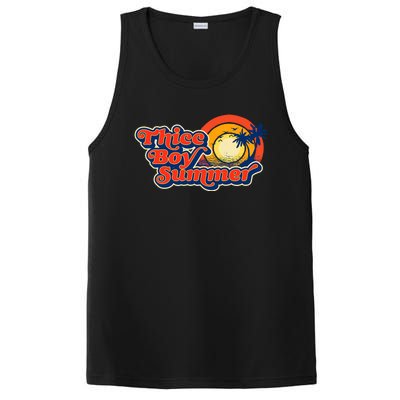 Thicc Boy Summer! Funny Fit2Serve 90s Style Beach Graphic PosiCharge Competitor Tank