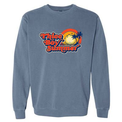 Thicc Boy Summer! Funny Fit2Serve 90s Style Beach Graphic Garment-Dyed Sweatshirt