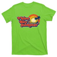 Thicc Boy Summer! Funny Fit2Serve 90s Style Beach Graphic T-Shirt