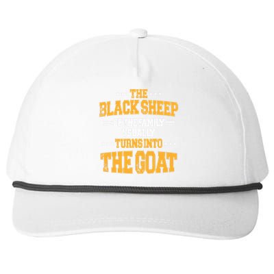 The Black S.H.E.E.P Of The Family Usually Turns Into The Goat Snapback Five-Panel Rope Hat