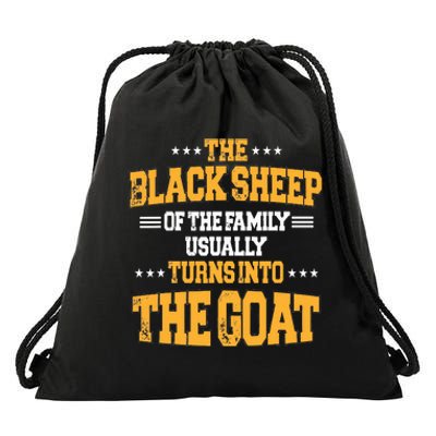 The Black S.H.E.E.P Of The Family Usually Turns Into The Goat Drawstring Bag