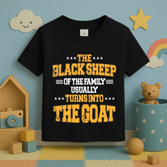 The Black S.H.E.E.P Of The Family Usually Turns Into The Goat Toddler T-Shirt