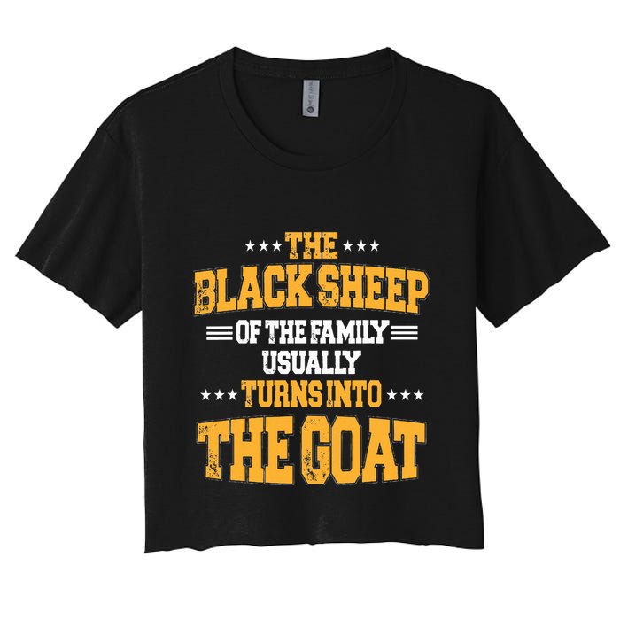 The Black S.H.E.E.P Of The Family Usually Turns Into The Goat Crop Top