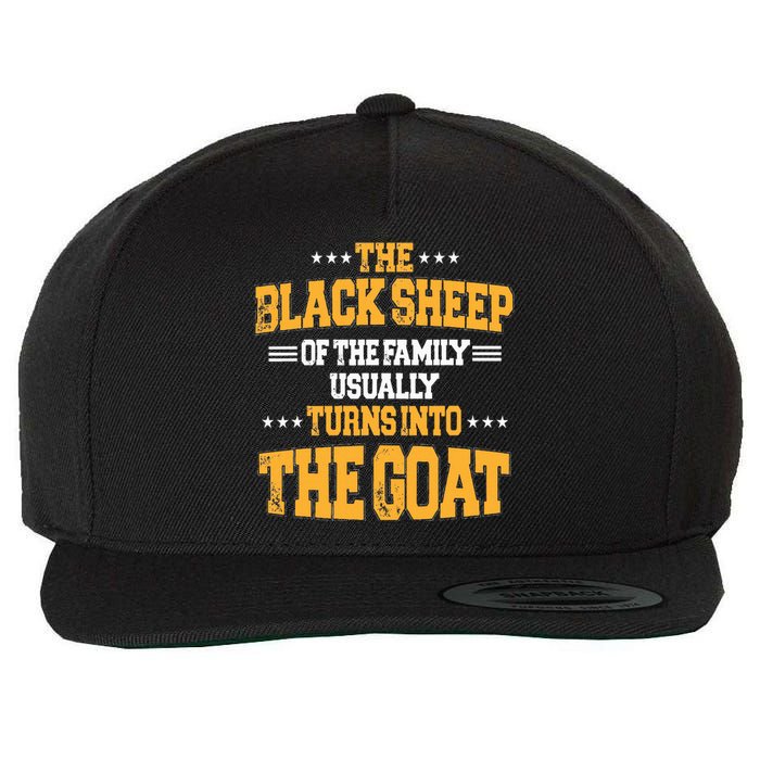 The Black S.H.E.E.P Of The Family Usually Turns Into The Goat Wool Snapback Cap