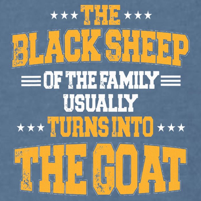 The Black S.H.E.E.P Of The Family Usually Turns Into The Goat Garment-Dyed Sweatshirt