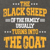 The Black S.H.E.E.P Of The Family Usually Turns Into The Goat Cotton Canvas Backpack