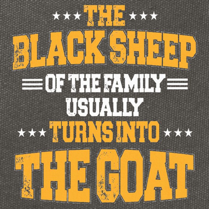 The Black S.H.E.E.P Of The Family Usually Turns Into The Goat Cotton Canvas Backpack