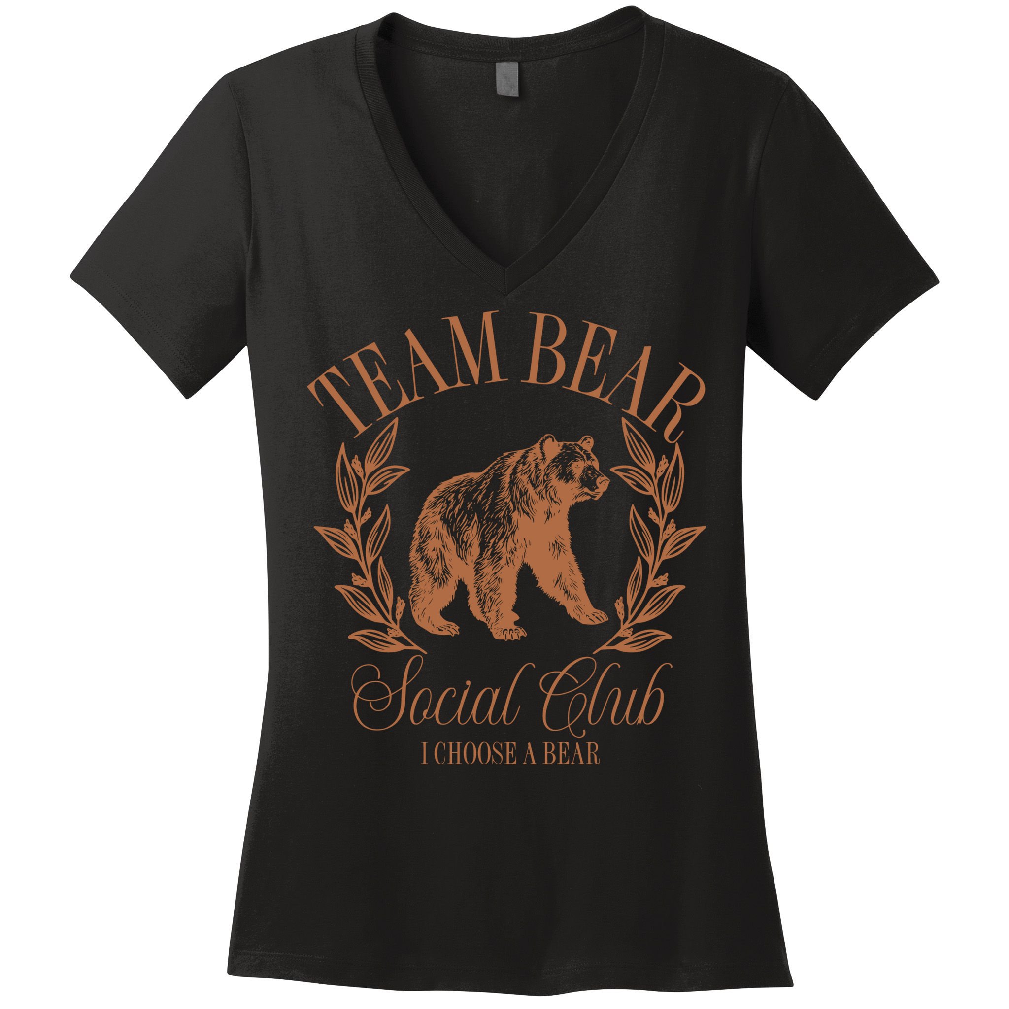 Team Bear Social Club I Choose The Bear Women's V-Neck T-Shirt