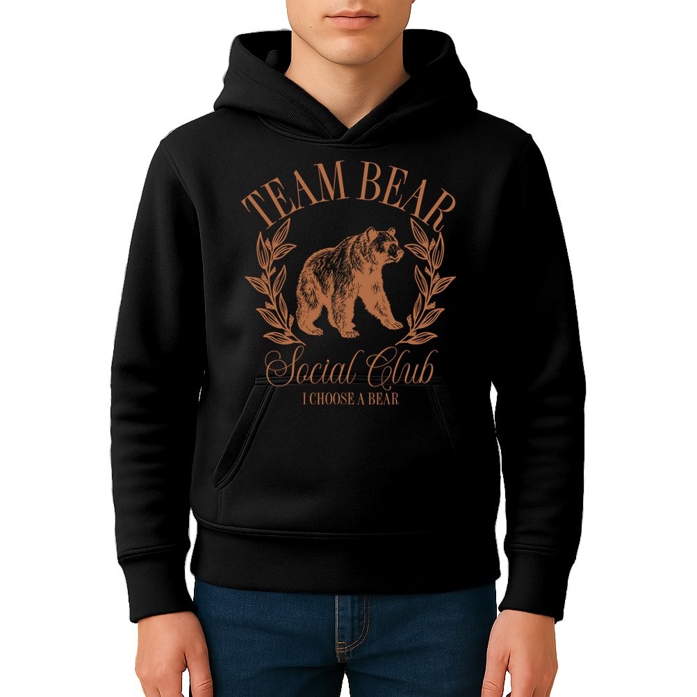 Team Bear Social Club I Choose The Bear Kids Hoodie