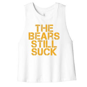 The Bears Still Suck Green Bay TShirt Women's Racerback Cropped Tank