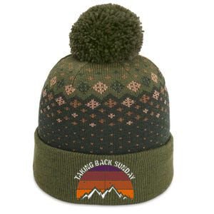 T.A.K..I.N.G. B.A.C.K S.U.N.D.A.Y Ices Creams Sundaed The Baniff Cuffed Pom Beanie