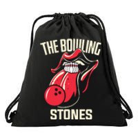 The Bowling Stones Bowling Drawstring Bag