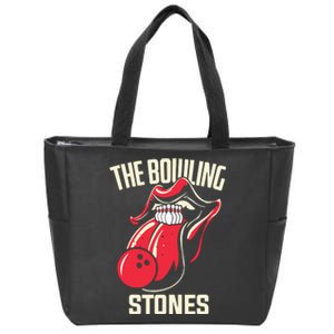 The Bowling Stones Bowling Zip Tote Bag