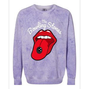 The Bowling Stones Amusing Funny Best Bowling Team Colorblast Crewneck Sweatshirt