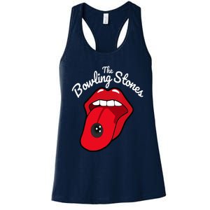 The Bowling Stones Amusing Funny Best Bowling Team Women's Racerback Tank