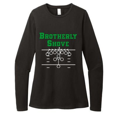 The Brotherly Shove Philadelphia Eagle Football Womens CVC Long Sleeve Shirt