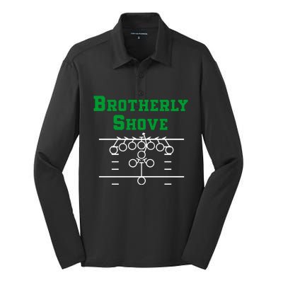 The Brotherly Shove Philadelphia Eagle Football Silk Touch Performance Long Sleeve Polo