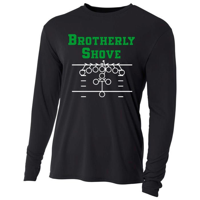 The Brotherly Shove Philadelphia Eagle Football Cooling Performance Long Sleeve Crew