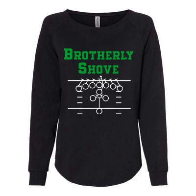 The Brotherly Shove Philadelphia Eagle Football Womens California Wash Sweatshirt