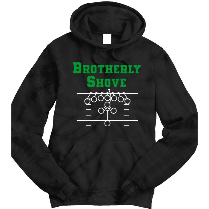 The Brotherly Shove Philadelphia Eagle Football Tie Dye Hoodie