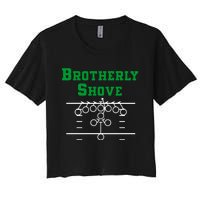 The Brotherly Shove Philadelphia Eagle Football Women's Crop Top Tee